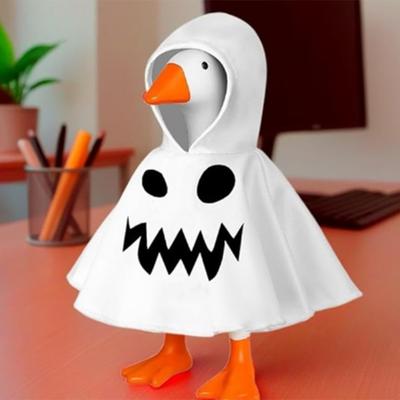 Yousheng 1/6 Stück Halloween Geist Hoodie Gänse Outfits Auto Schalthebel Abdeckung Dekoration Veranda Garten Gänse Statue Kleidung Auto Kapuzensweatshirt Schalthebel