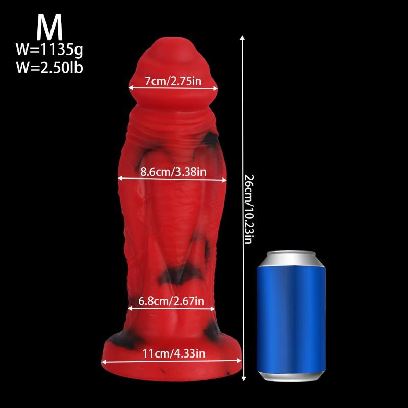 Large Muscle Texture Realistic Dildo - Eggless Design for Female Masturbation & Male Anal Play