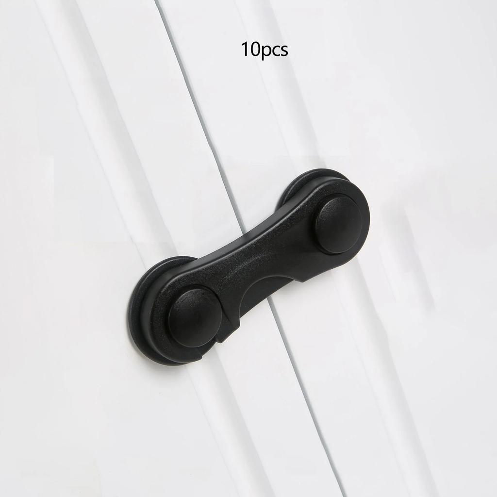 1/5/10pcs Multi-functional Safety Lock Baby Safety Cabinet Drawer Door Buckle Household White Bathroom Refrigerator Lock