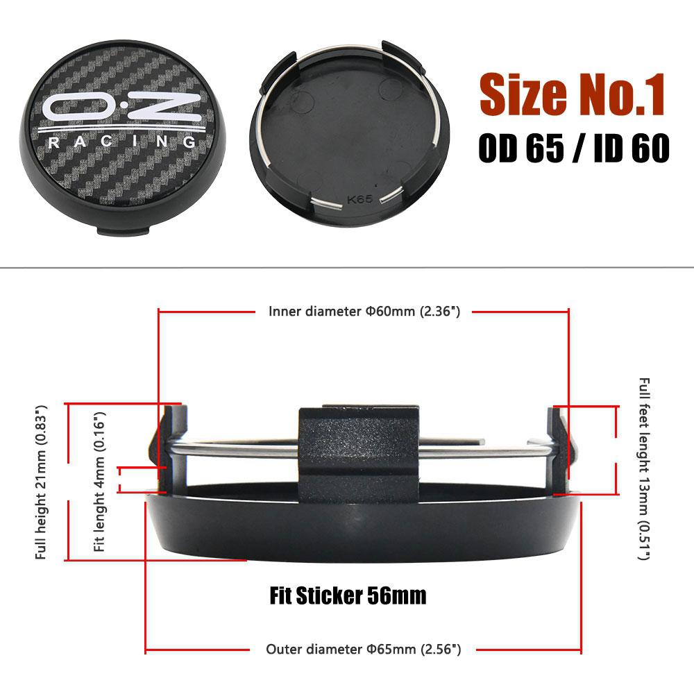 1Set/4PCS OD 65MM & OD 68MM Cap For Rims OZ Logo Wheel Center Cap Sport Car Wheel Cover Hub caps