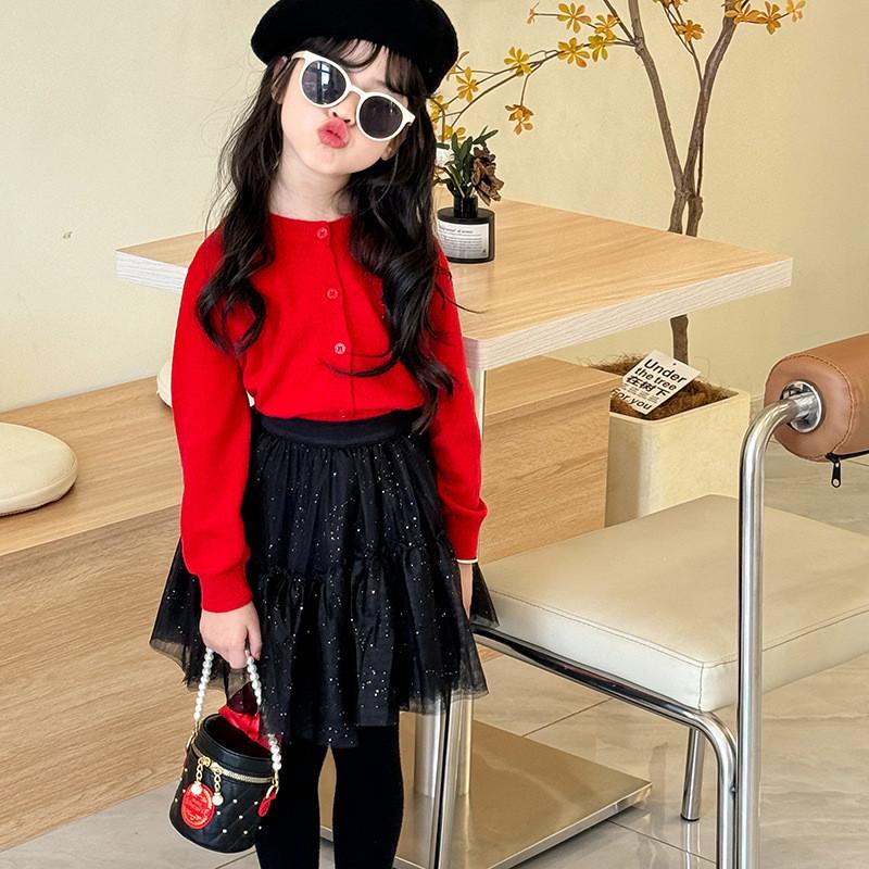 Adorable Korean Style Children's Bowknot Bucket Bag With Pearl Chain Shoulder Strap