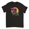 Neon Dino with Sunglasses T Shirt