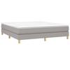 Maison Exclusive - Sommier à lattes de lit avec matelas Gris clair 180x200cm Tissu