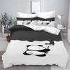 Panda Duvet Cover Set 3D Children'S Bedding Set Cotton Covers 3-Piece 1 Quilt Cover 100% Polyester Home Decor