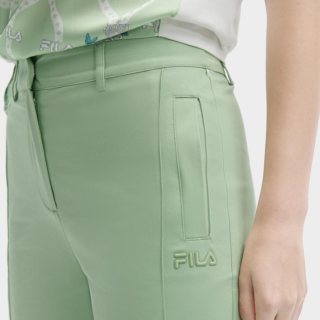 Fila Heritage Series Fashion Straight Leg Woven Casual Pants Women Bottoms Avocado-Green F11W428805FLG