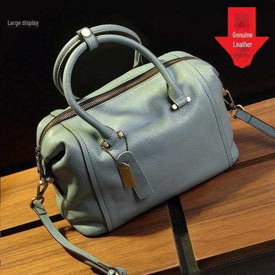 

Сумка-подушка из натуральной кожи Boston: Вместительная модная женская сумка 2023 года