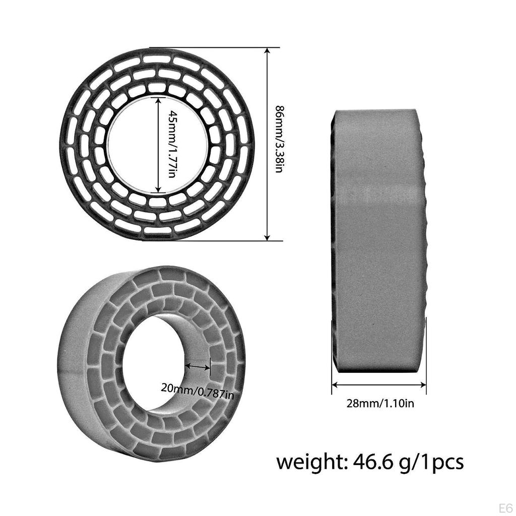 4Pcs Tire Inserts for 1/10 RC Crawler Trucks 1 10 Scale Accessories, Replaces 1:10 Car Part