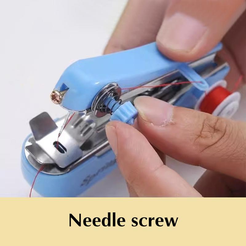 Domowa Ręczna Maszyna do Szycia Przenośna Podróżna Zewnętrzna Ubrania Tkaniny DIY Szycie Narzędzie do Szycia Mini Ręczna Igła do Szycia Maszyna do Robótek Ręcznych