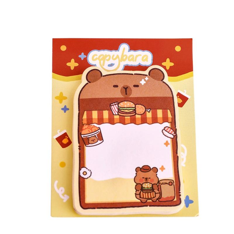 Cute Animal Sticky Notes for Students with Good Looking and Cartoon Messages Lovely Memo Pad Kawai Stationery and Small Prizes