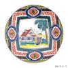 TV Dragon Ball Kutani Ware Small Old Kutani Mokko and Turtle Family Design [Fuji Exclusive] Plate, Style,