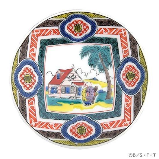 

TV Dragon Ball Kutani Ware Small Old Kutani Mokko and Turtle Family Design [Fuji Exclusive] Plate, Style,