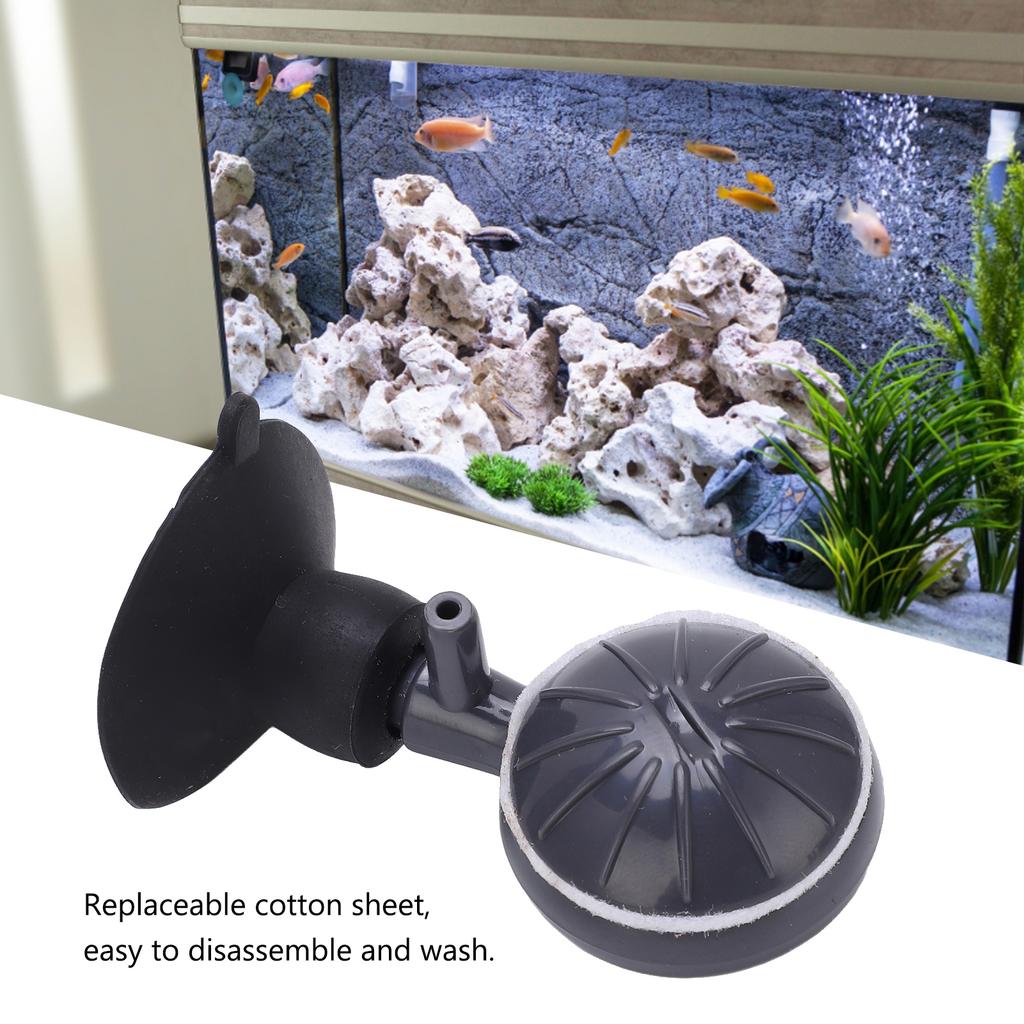 Adjustable Air Refiner with Stable Suction Cup Fish Tank Oxygen Bubble Generator for Aquarium