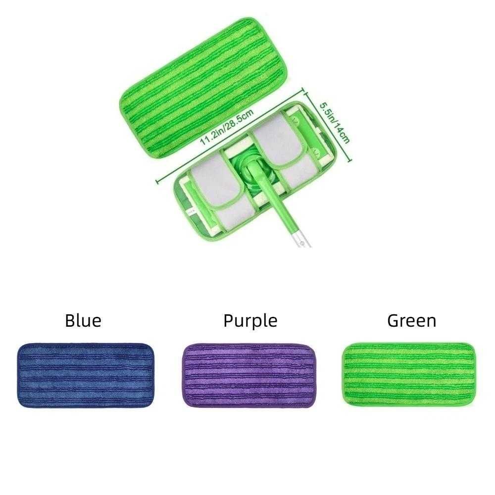 2 pieces Washable Microfiber Mop Cloth Multi-Purpose Absorbent Mop Head Replacements Wet Dry Cleaning Reusable Mop Pads