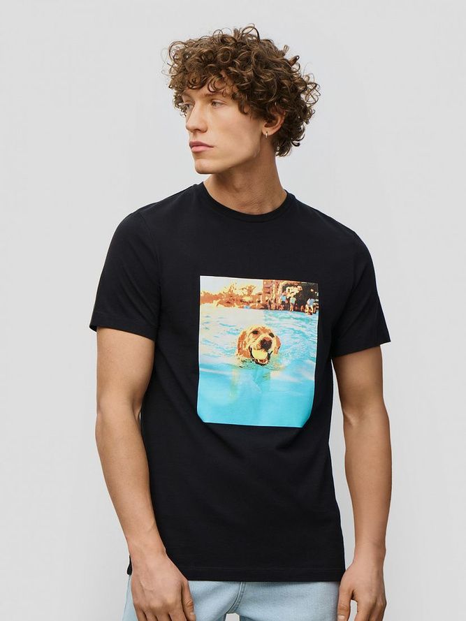 

Летняя американская уличная мужская футболка с коротким рукавом, европейская американская повседневная, с круглым вырезом, трендовая летняя, уличная, свободная, с принтом 4XL