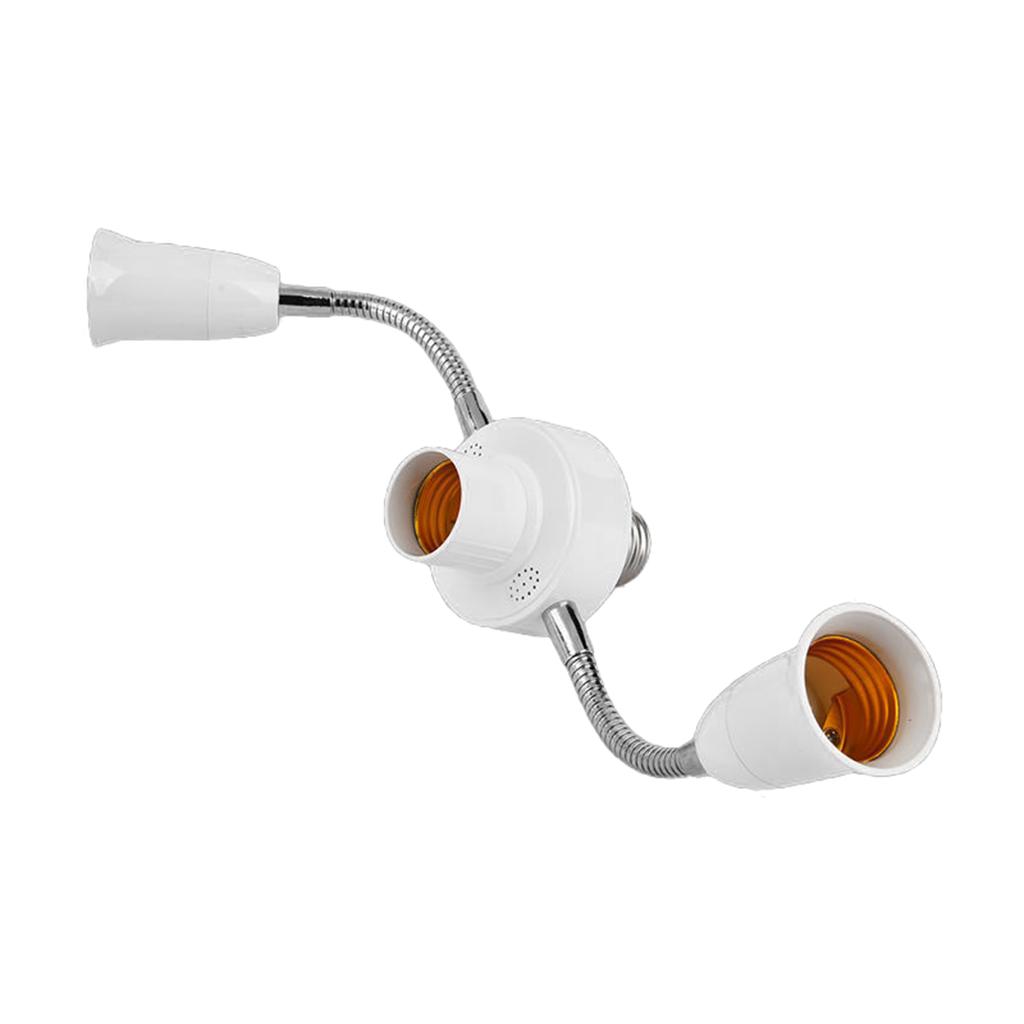 Adjustable E27 Base Light Socket Splitter Gooseneck LED Bulbs Holder Converter with Extension Hose 3 4 5 6 Way Adapter