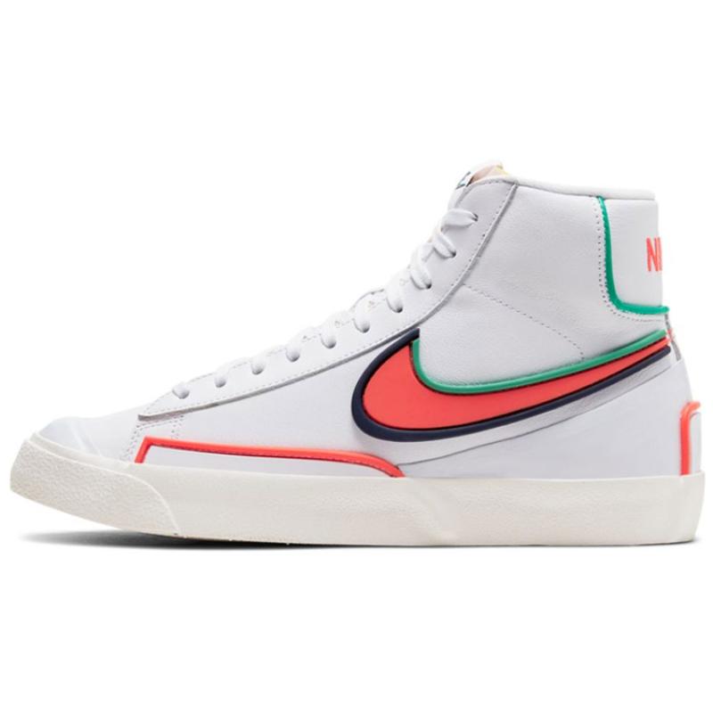 Nike Blazer Mid 77 Infinite White Crimson Women's Sneakers Skateboard Shoes DC1746-103
