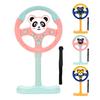 Kids Standing Steering Wheel Toy Backseat Car Driving Simulation Wheel Interactive Musical