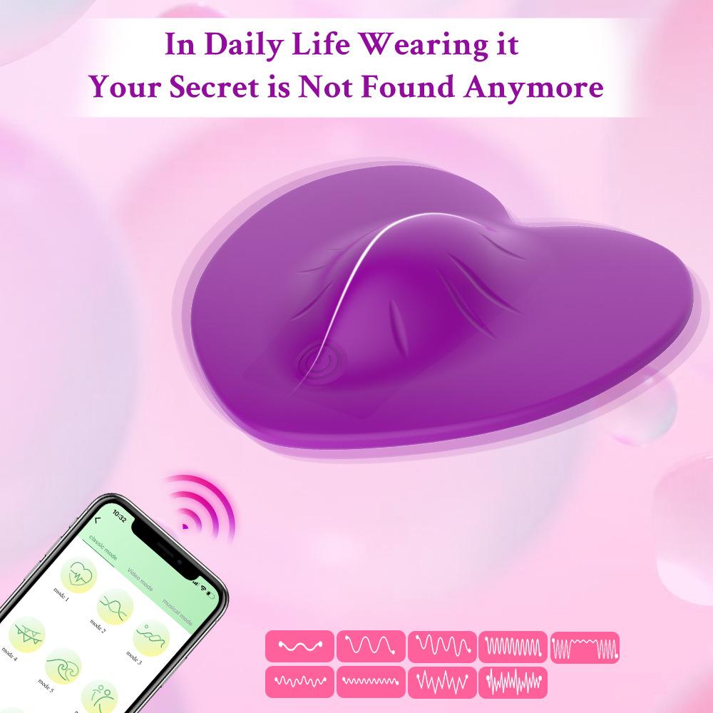 Sitzkissenvibrator App-Fernbedienung 10 Modi Vibrierender Klitorismassager Butt Plug Stimulator Masturbator Sexspielzeug für Frauen