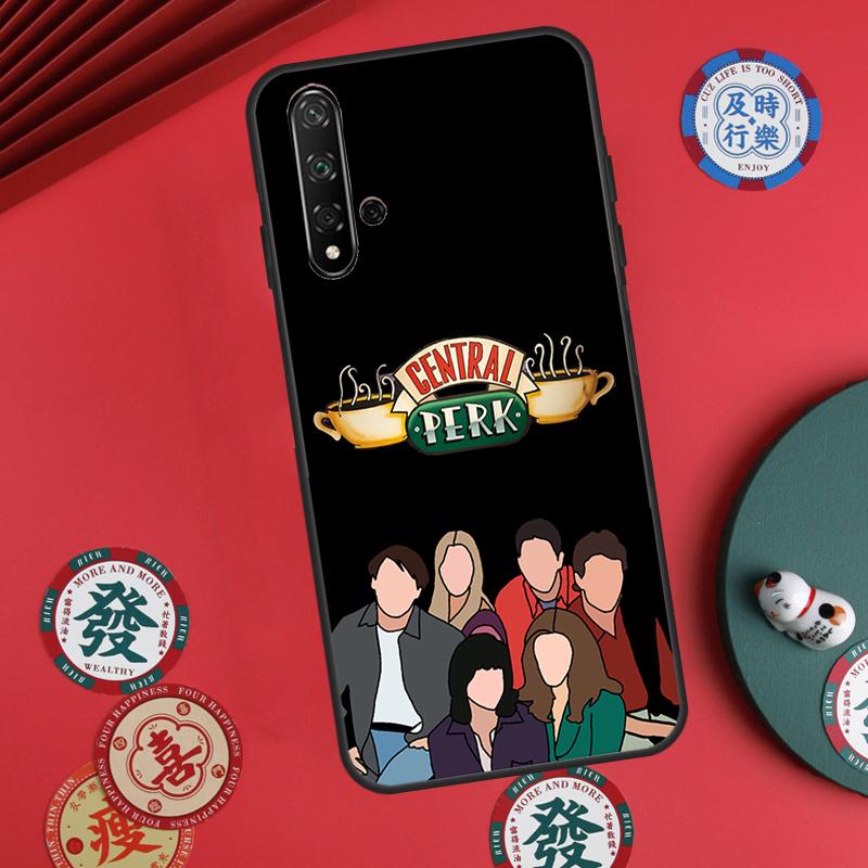 Central Perk Friends For Huawei Nova Y73 Y72 Y61 Y91 Y90 Y70 Y60 12s 12i 11i 8i 9 10 SE P60 Pro P30 P40 Lite Case