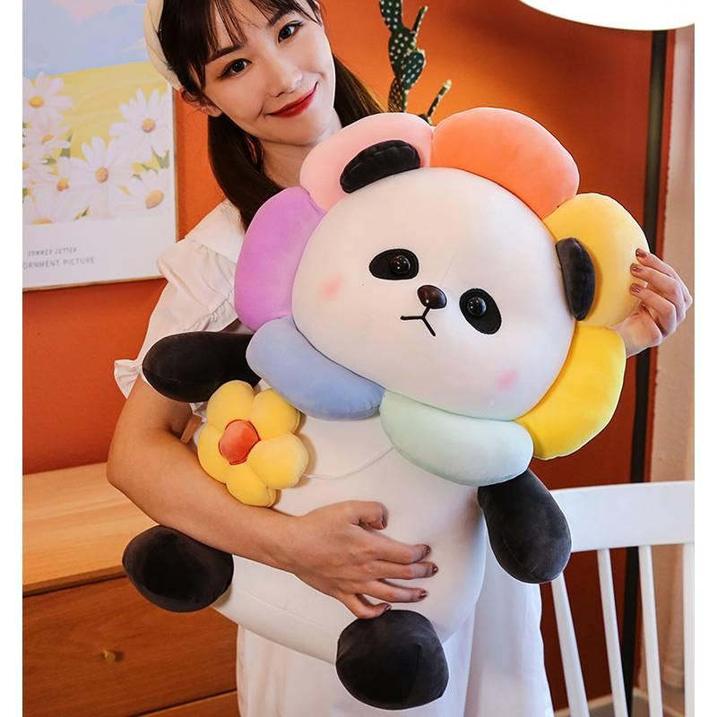 Cute Panda Hug Bear Plush Toy For Girls