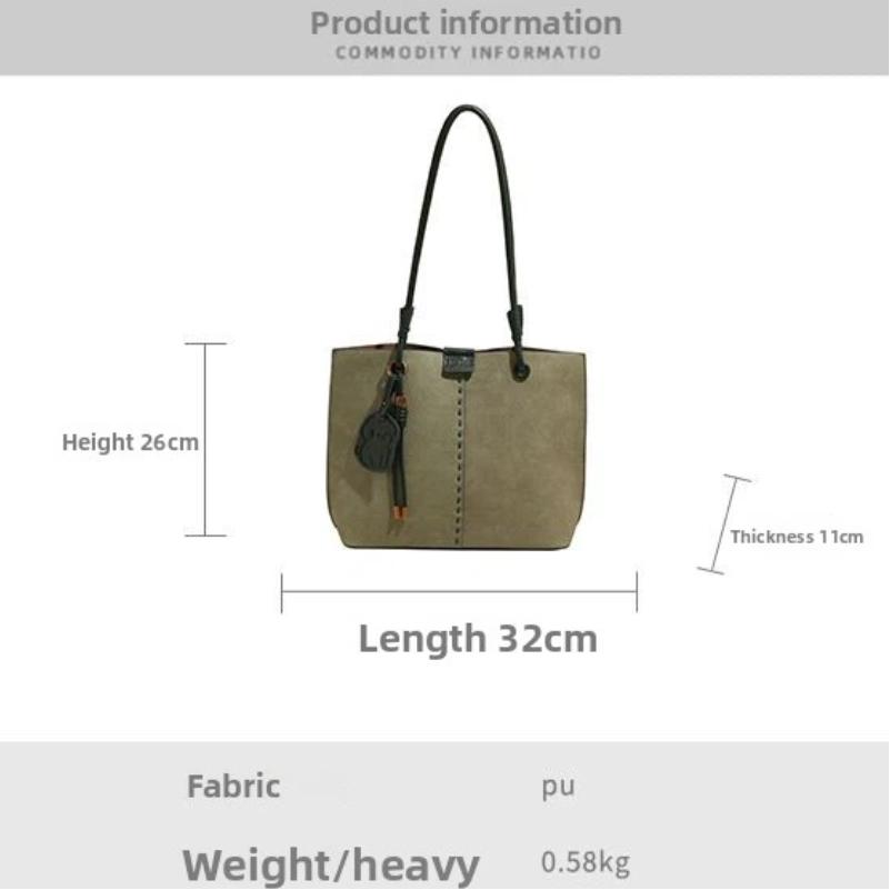 High-end Exquisite Niche Bag Women's Fashionable Versatile Female Portable Shoulder Bag Simple Soft Ladies Tote Bag