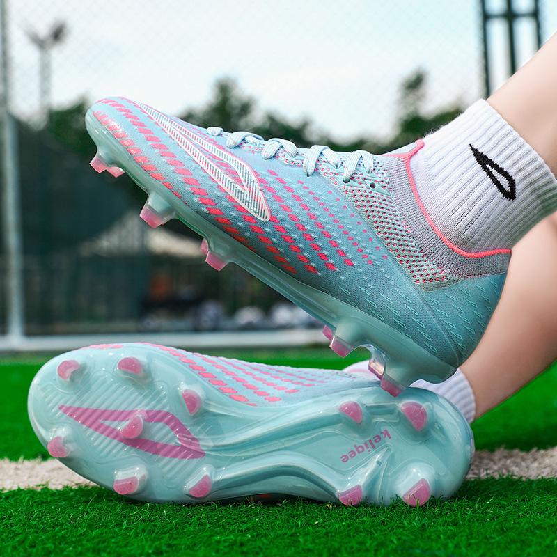 2025 Lingsu series new seamless fly-woven low-top football shoes student artificial grass competition training shoes