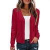European and American foreign trade slim-fitting long-sleeved V-neck knitted sweater top sweater cardigan jacket women