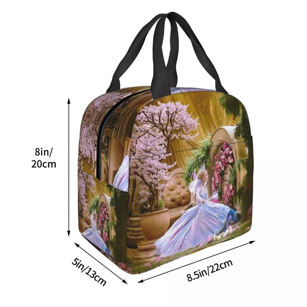 Glinda Elphaba Wicked For Good Thermal Insulated Lunch Bags for Travel Portable Food Bag Container Cooler Thermal Lunch Boxes