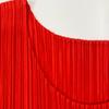 PLEATS PLEASE Excellent condition 21AW PP13-JK185 Red Pleated Blouse tops 3 RedUsed