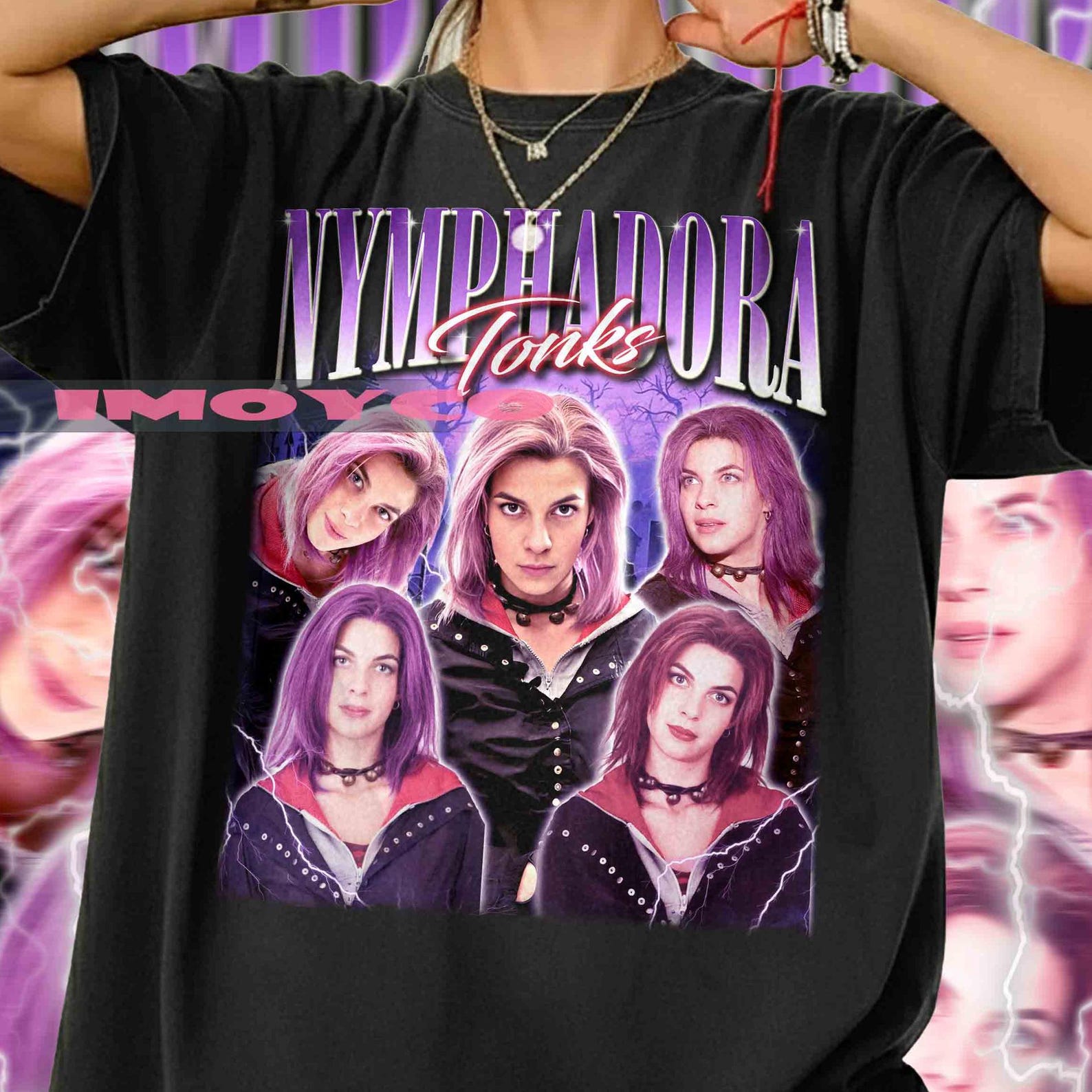 Vintage Tonk Nymphadora T-Shirt, Retro 90s Natalia Tena Tee 2XL