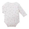 MIKI HOUSE Long Sleeve Baby Undershirt, All-Over Print, 100% Cotton, Made In Japan, for Boys and Girls, Newborns, 70cm, Pink, Size 40-1525-140