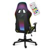 Chaise Gaming - HUZARO - Force 6.3 - LED RVB - Ergonomique - Accoudoirs Réglables