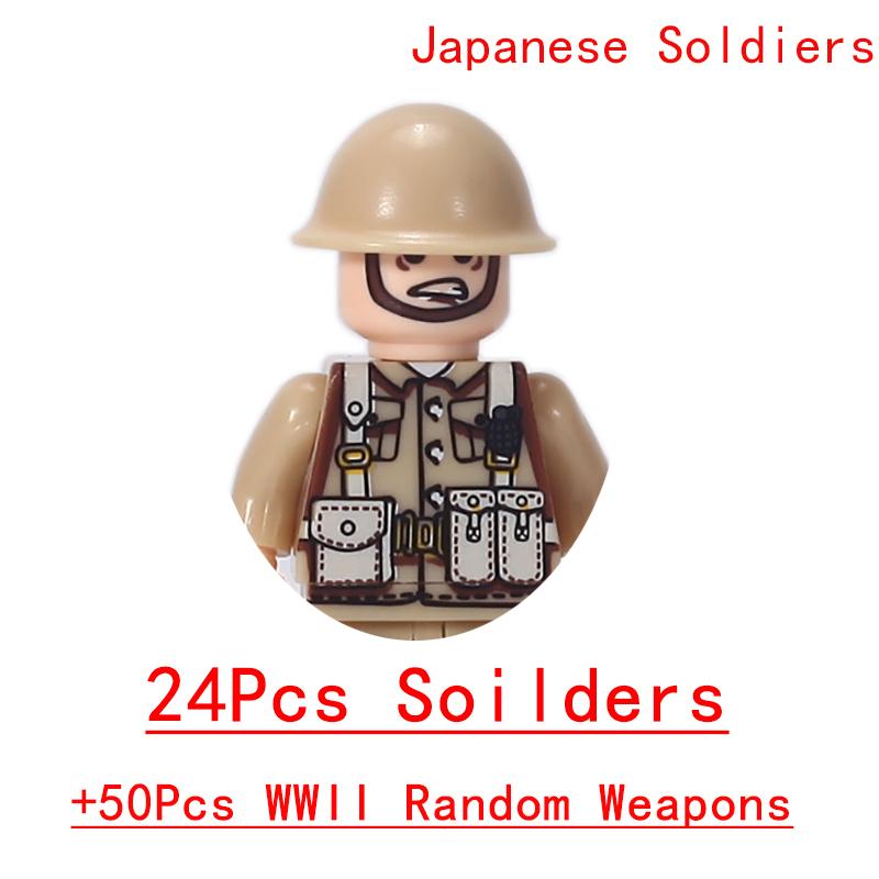 Non-Toxic Wwii Military North African Campaign Wheeled Armored Vehicle Tank Cannon Soldier Figures Building Blocks Weapon Truck Army Toy