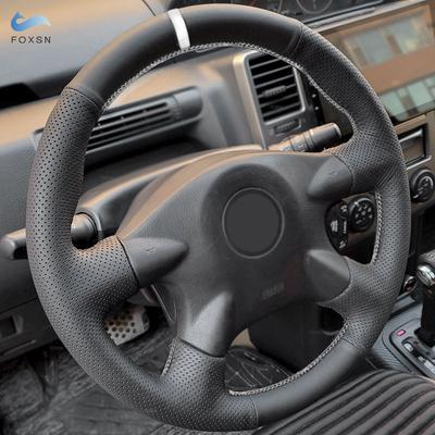 For Nissan X-Trail (T30) Primera (P12) 2001-2007 Almera N16 Terrano 2 Pathfinder 2003 2004 Car Steering Wheel Cover Leather Trim