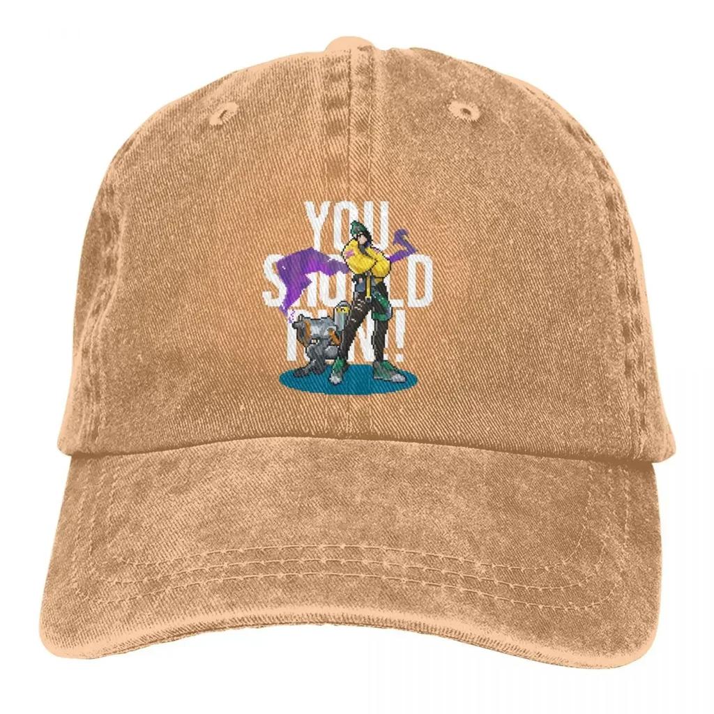 Valorant Agents Game Multicolor Hat Peaked Men Women's Cowboy Cap Killjoy Pixel Art Baseball Caps Visor Protect Hats