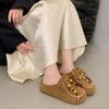 Retro Beaded Bag Head Birkenstock Half Slippers Women's 2025 New One-pedal Thick-soled Literary Mori Versatile Muller Shoes