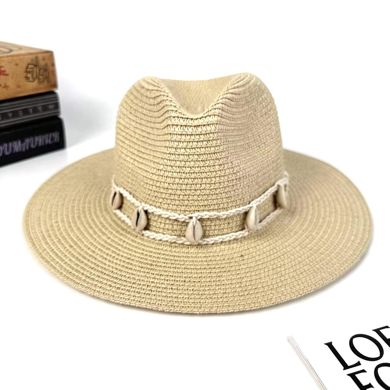 

Western Cowboy Hat Men S And Women S Ethnic Style Jazz Hat Sunshade Sun Protection Hat Wind Hat M（56-58cm） світлого кольору хакі