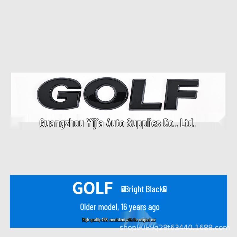 Volkswagen Golf Heckklappe Englische Logo-Aufkleber für Neue und Alte Modelle