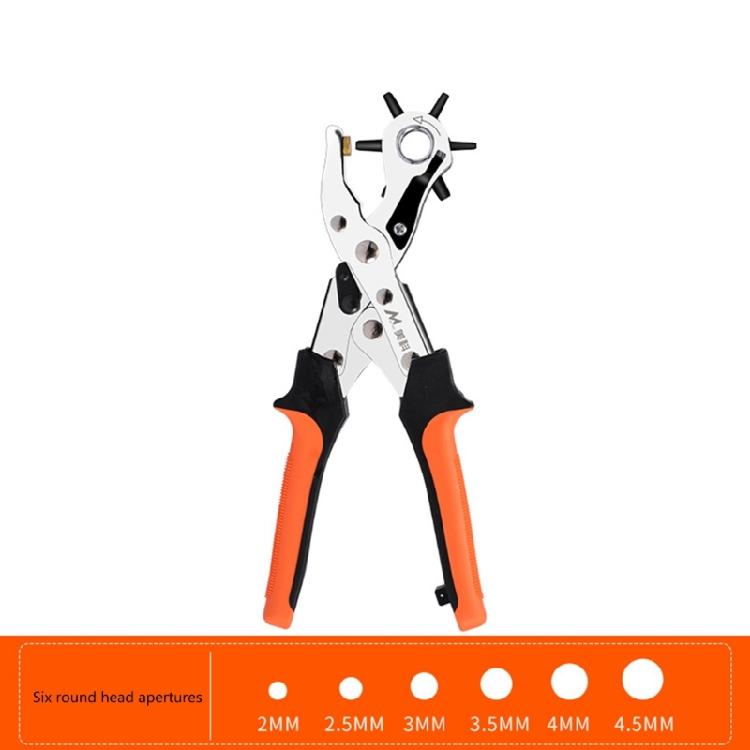 Revolving Punch Plier Leather Hole Punch Set for Belts Watch Bands Straps