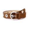 Fashion Pin Buckle Suede Leather Belt Big Buttonhole Luxury Design Women Waist Belt Versatile Retro Waistband Jeans Decoration