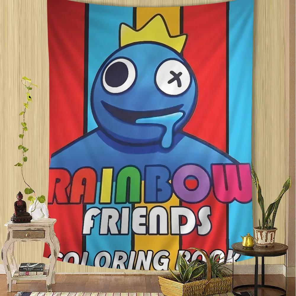 

Rainbow Friends Chart Tapestry Art Science Fiction Room Home Decor Cheap Hippie Wall Hanging 74x94cm(29x37in)