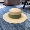 Philippine High-quality Treasure Grass Handmade Flat Top Straw Hat Women Spring Summer Fashion Fedora Hat Beach Sun Hat Chapeau