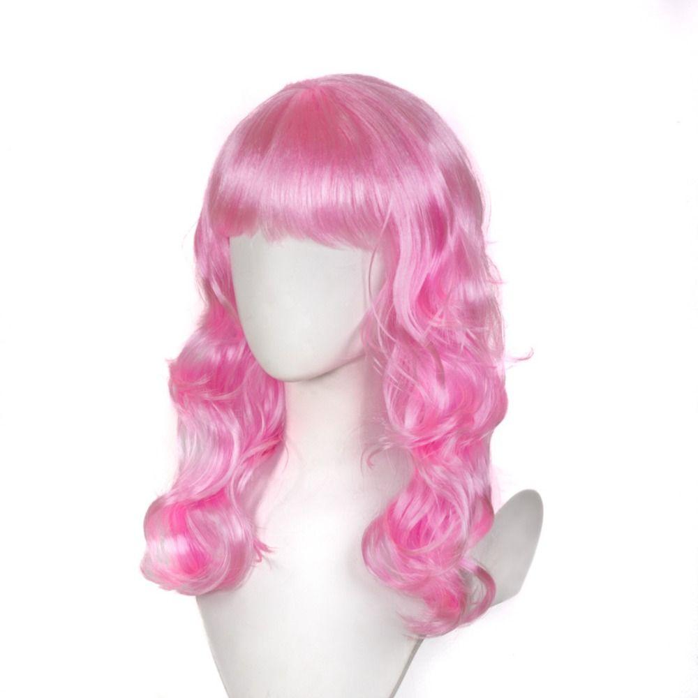 Cosplay Long Curly Wave Wig Synthetic Women Layered Wigs Nightclub Bar