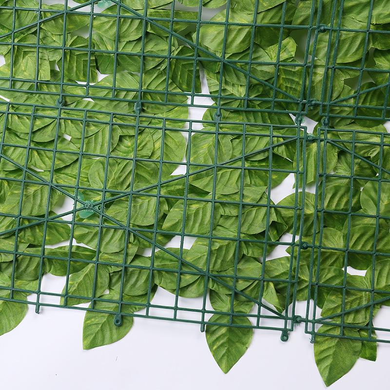 Cross-Border Green Leaf Plastic Fence: Simulated Plant Wall for Courtyard or Balcony Decoration