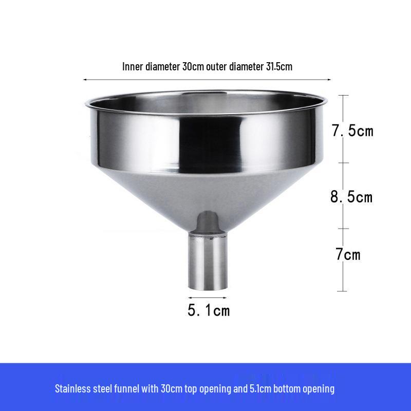 Heavy-Duty Stainless Steel Large Funnel for Industrial Fuel and Oil Press Machines