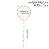 Sexy Simple Irregular Imitation Pearl Long Chain Back Necklace Women Bikini Goth Chest Choker Aesthetic Jewelry Wed Accessories