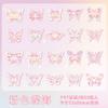 20 pcs Laser glisten Butterfly Stickers pack Creativity Decorative collage Hand Account Diary Album Scrapbooking Junk Journal
