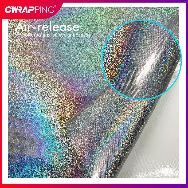 Laser Flash Vinyl Car Sticker Holographic Chrome Truck Decoration Auto Decals Air Bubble Free for Auto Body