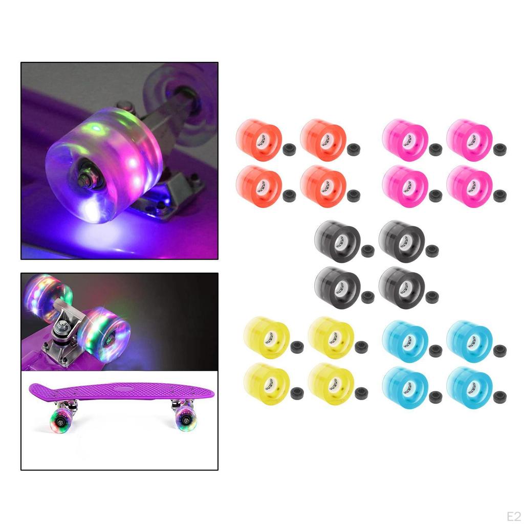 60mm Kółka do Skateboardu Longboardu Świecące w Nocy 78