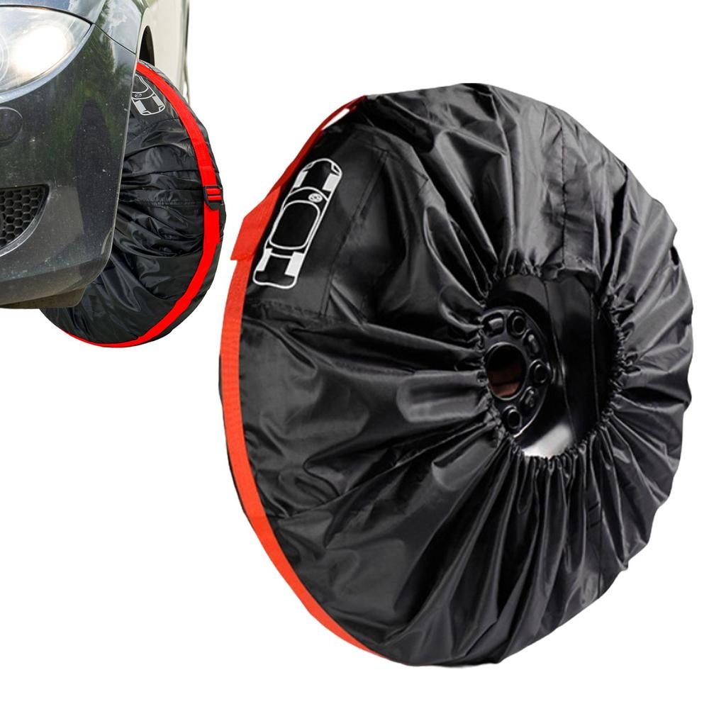 Car Spare Tire Cover Waterproof Anti-Puncture Spare Wheel Protective Cover Car Tire Protective Cover for Rvs Trucks Automotive